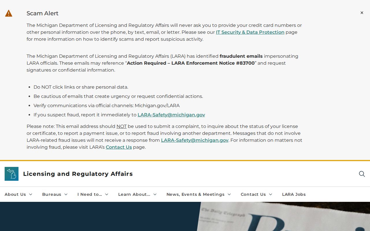 Madison Heights resident lookup using the Michigan MiBusiness Registry Portal